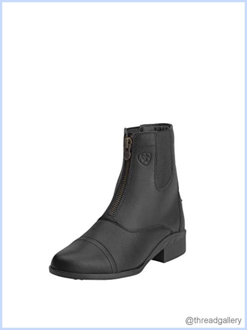 Full Grain Leather Zip Paddock Equestrian Boots